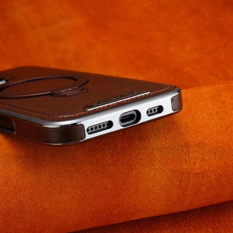 جراب مغناطيسي بدعامة دوارة لـ iPhone 16 Pro Max